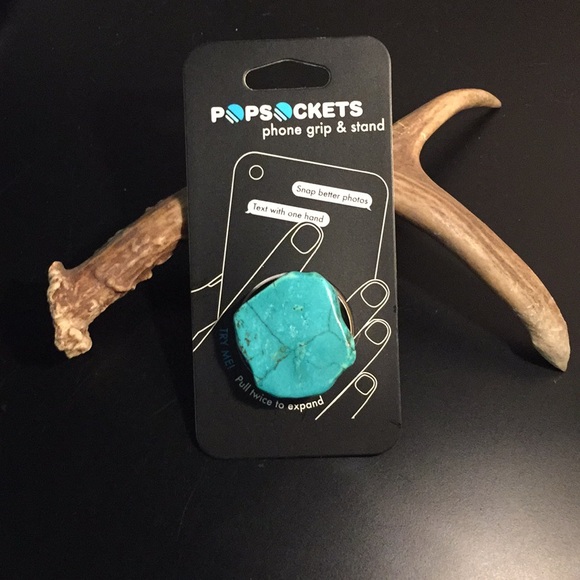 Accessories - Turquoise slab pop socket